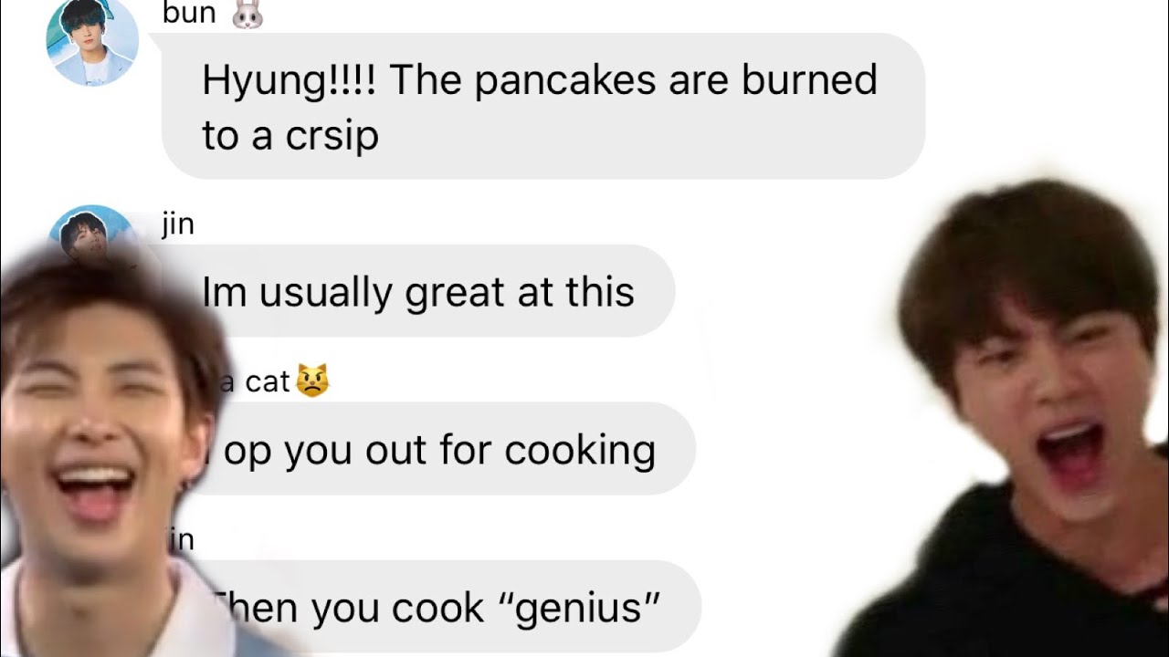 Bts Texts- The one with the switched talents (Namjin)
