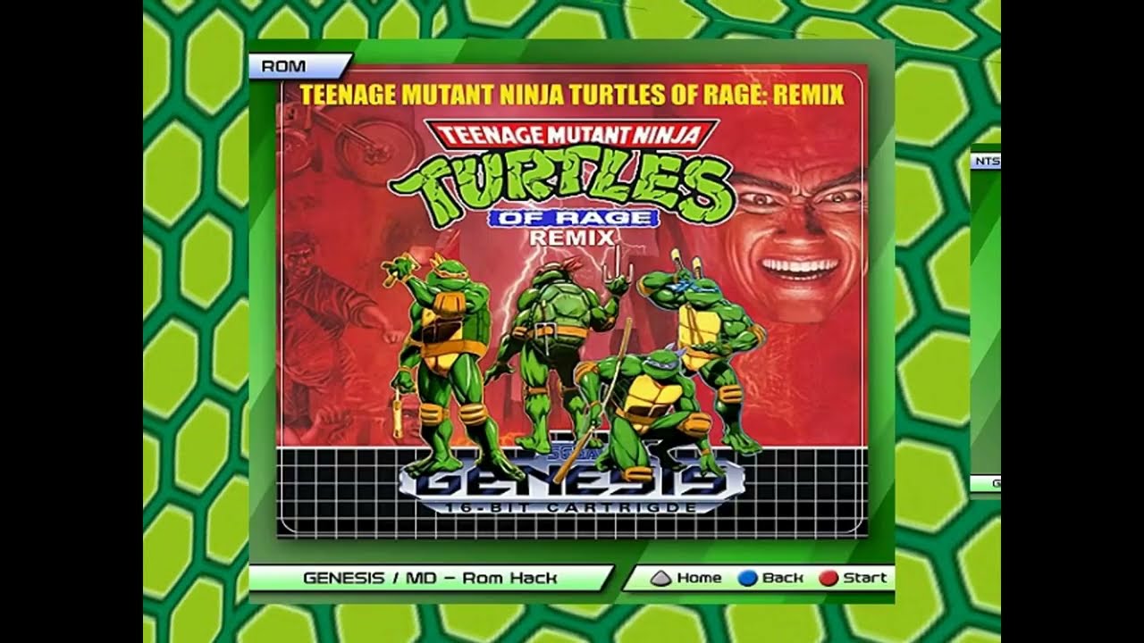 Dreamcast Cowabunga Collection | Final Release | Sega Genesis Menus | Art | Manuals