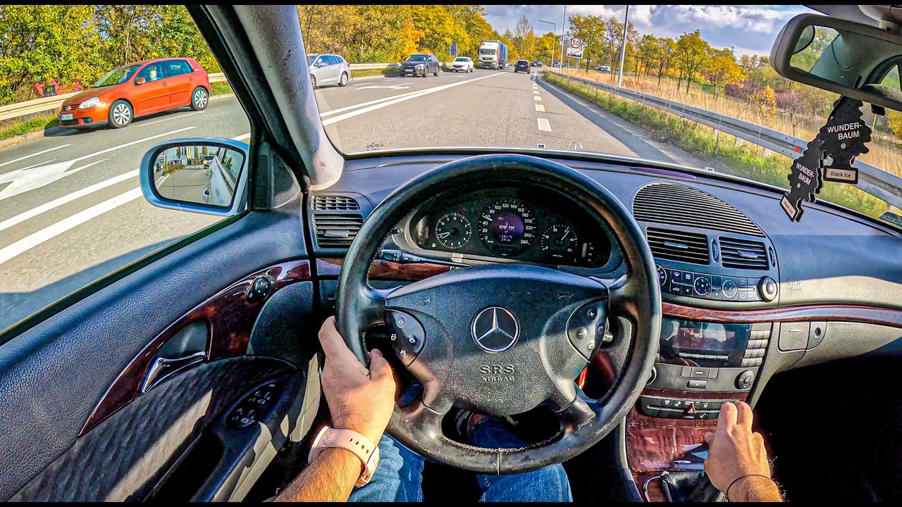 2002 Mercedes E W211 (2.1 (220 CDI) 150 hp) | POV Test Drive #2237 Joe Black