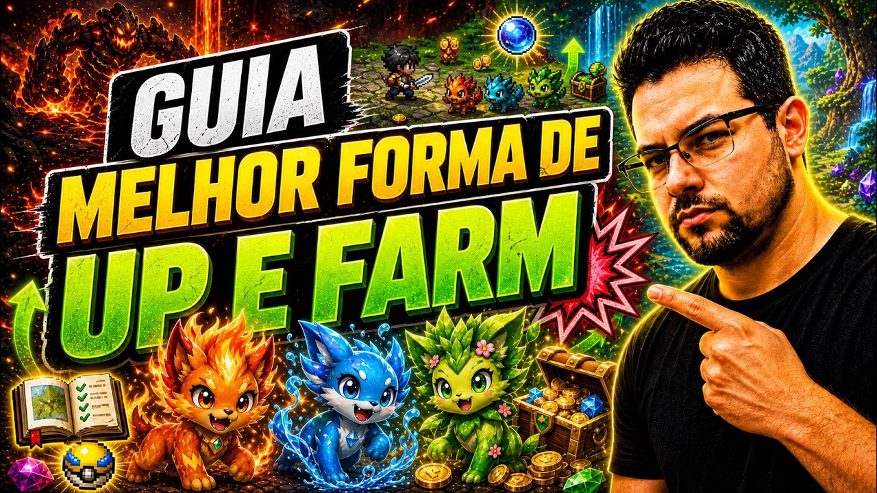 POKE TIBIA IDLE - DICAS de FARM e RUSH de LEVEL! MELHORES ROTAS de FARM !