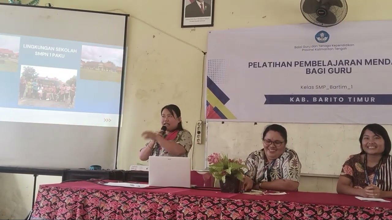 Presentasi Peserta Pelatihan Pembelajaran Mendalam Jenjang SMP Kab. Barito Timur 