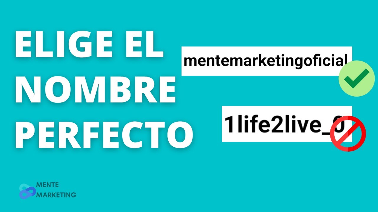 Cómo ELEGIR el NOMBRE de USUARIO de INSTAGRAM