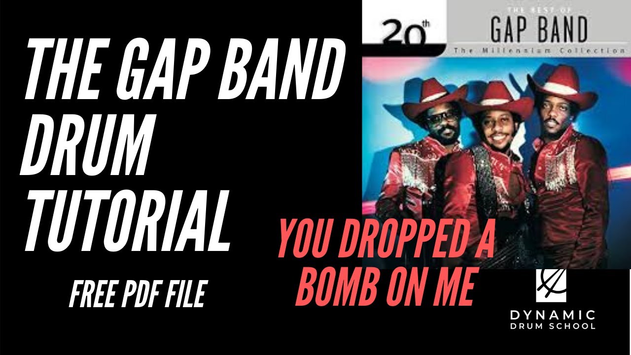 You Dropped a Bomb on Me - Drum Tutorial - The Gap Band - Great For Beginners