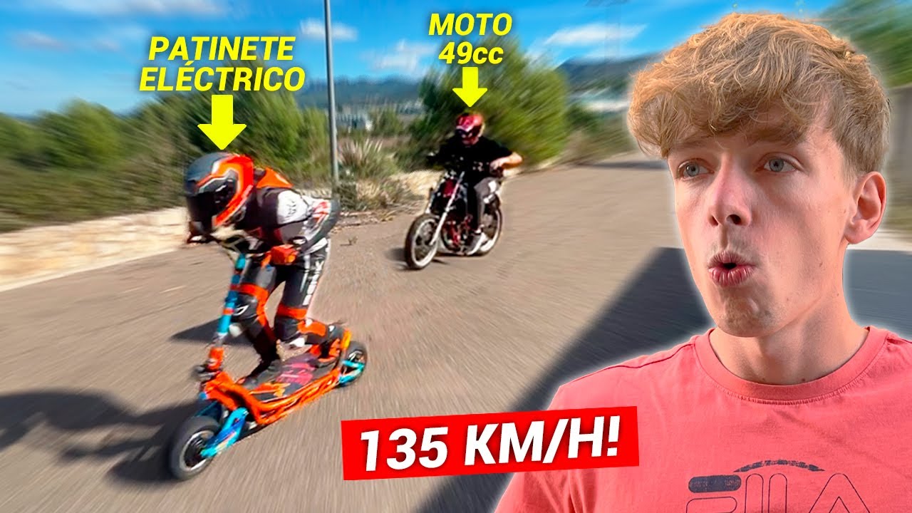 Este Patinete Eléctrico DESTROZA Motos 49cc Trucadas 😳
