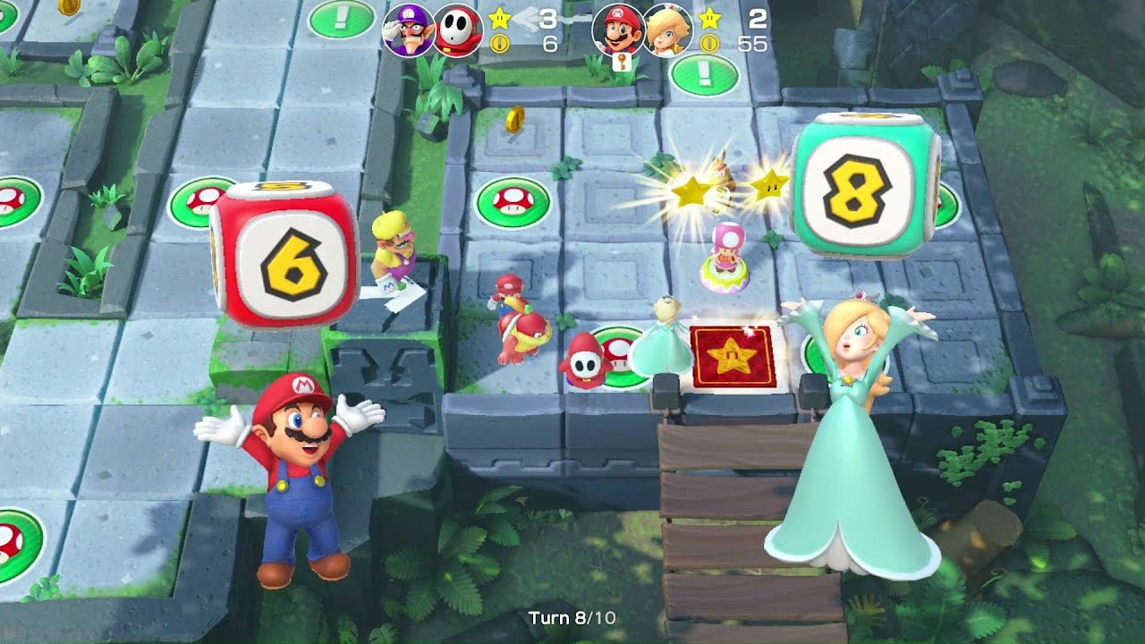Super Mario Party - Partner Party - #110: Domino Ruins Treasure Hunt - Mario, Rosalina (Master CPU)