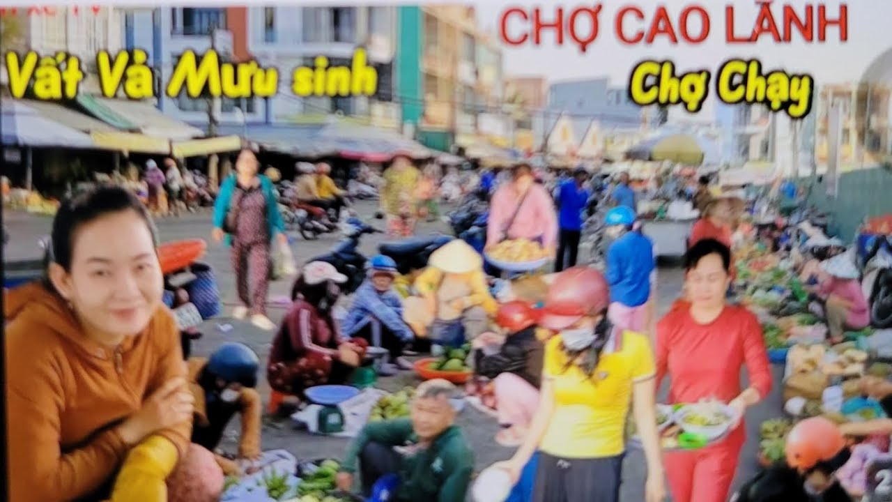 Cảnh khổ mua bán Chợ Cao Lãnh Bà con ai cũng kêu than