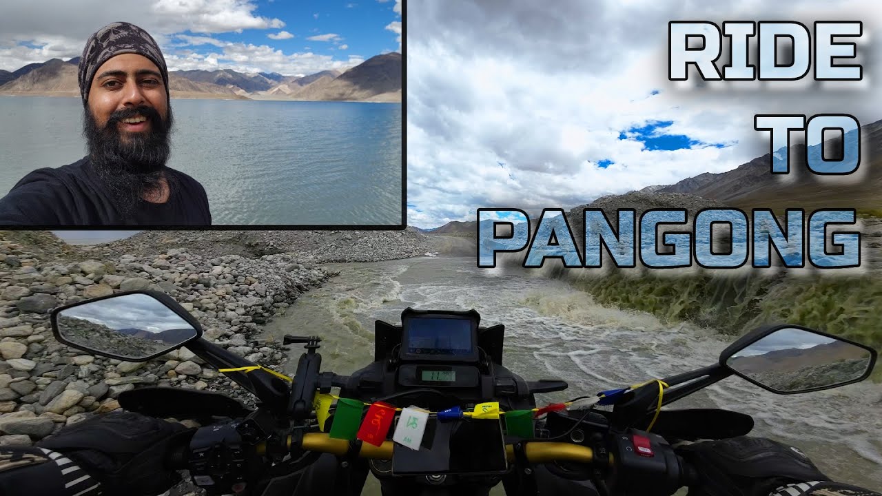 Riding to Pangong Lake is Tricky, but Worth It | Vlog - Leh to Pangong Tso | Honda Africa Twin