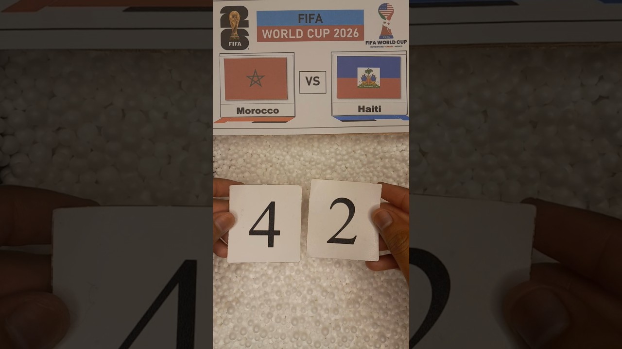 Morocco vs Haiti Fulltime 4-2 #morocco #haiti #worldcup2026