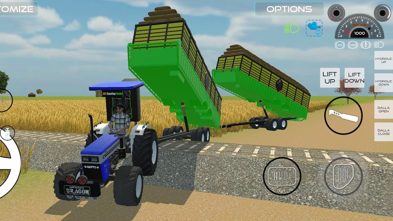 Tractor Trali johndeer #vairalvideo​​ #youtube​​ #trendinggames​​ #johndeere​​ #tractordriving​​ 