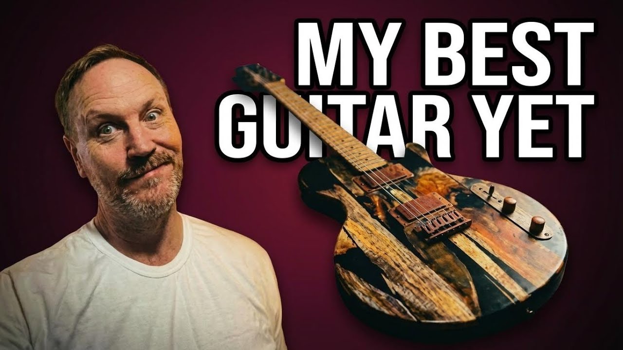 I Tore Down My Shed to Build My Best Guitar Ever | DIY Reclaimed Wood + Epoxy Les Paul‑Tele Hybrid