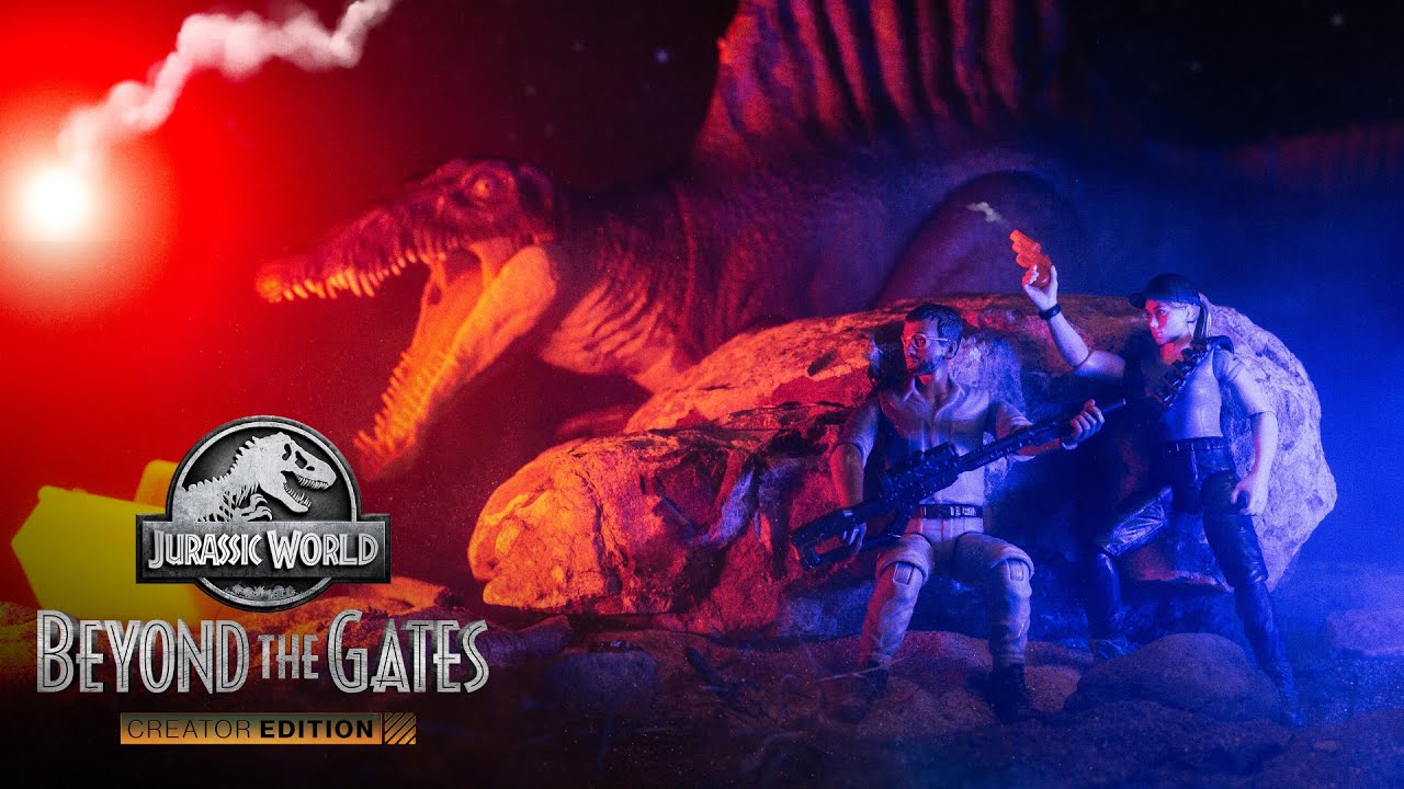 Jurassic World Rebirth Mosasaurus, Titanosaurus, & Spinosaurus | Beyond the Gates Creator Edition 3