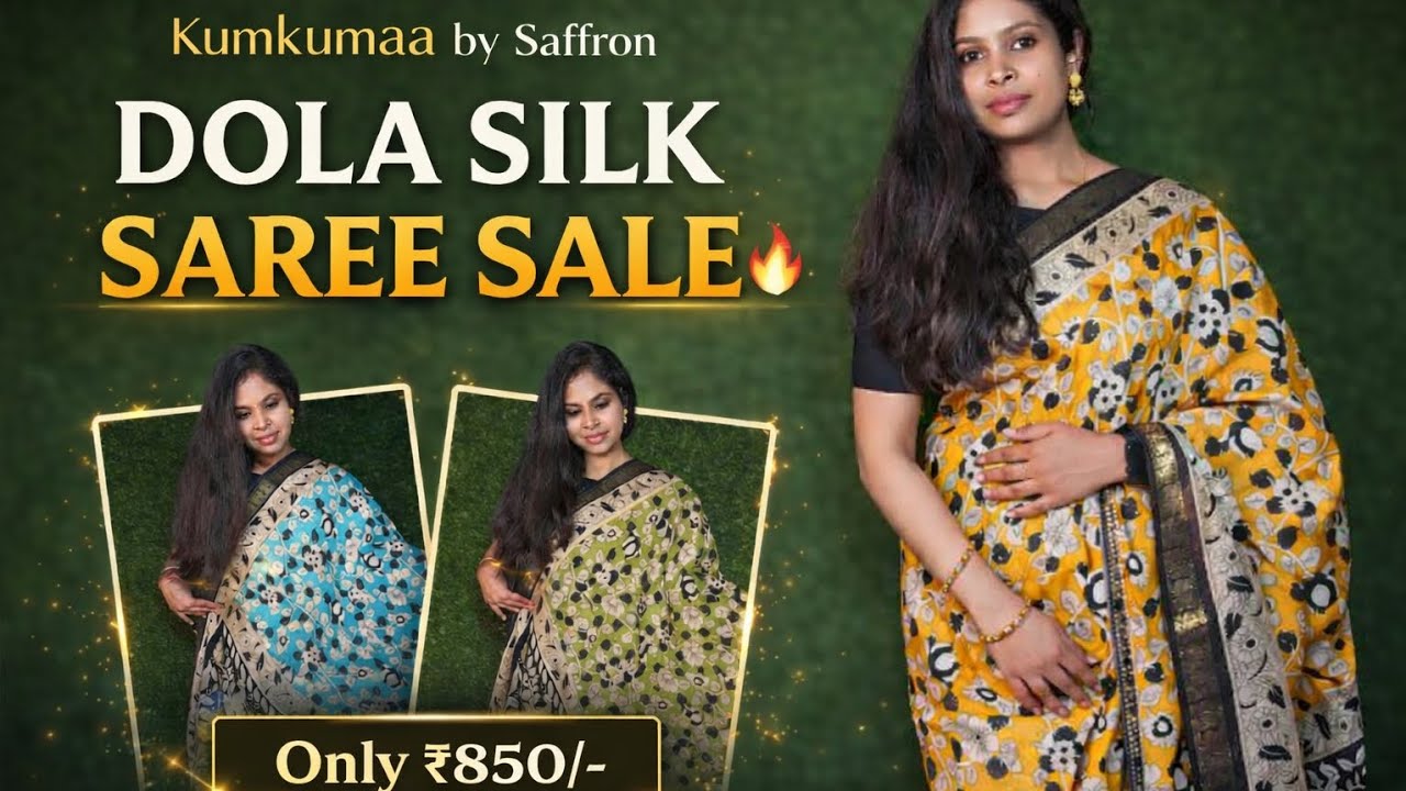 Dola silk saree at kumkumaa.in 6380670766