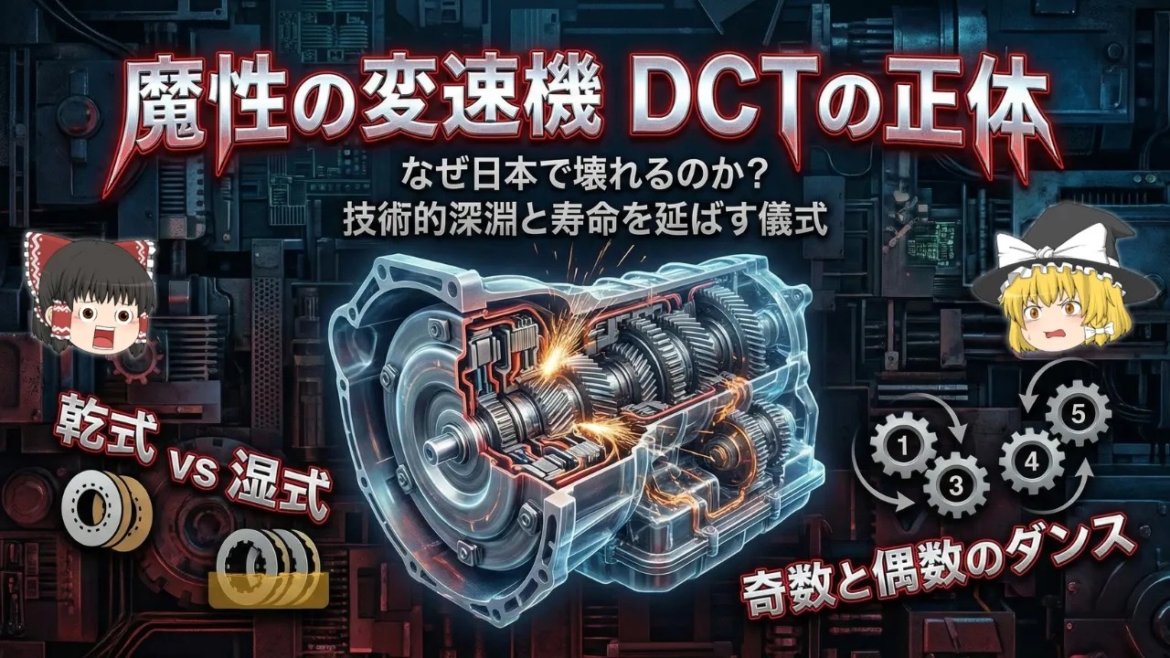 【永久保存版】DCT車の寿命を削る「絶対にやってはいけない」運転方法【ゆっくり解説】【クルマの雑学】