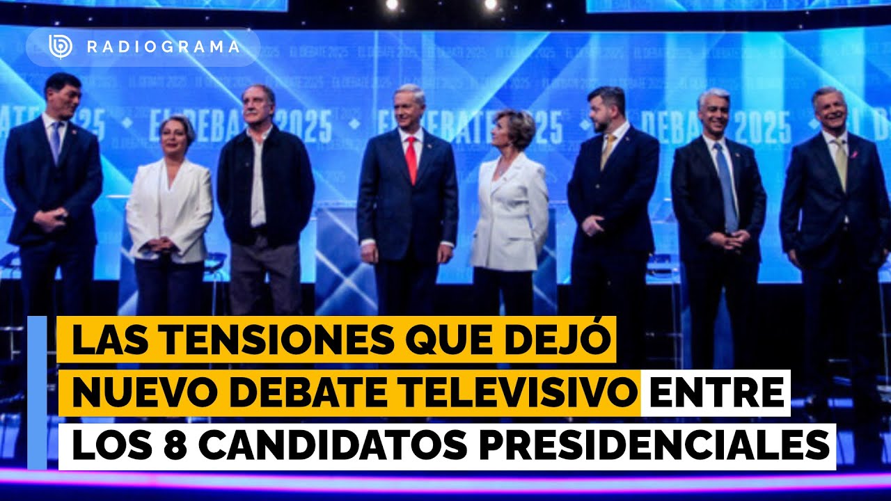 Las tensiones y análisis tras nuevo debate televisivo entre los 8 candidatos presidenciales