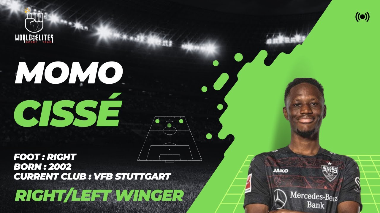 Momo Cissé Highlights Goals & Skills 2023 HD ► Stuttgart Guinea Player