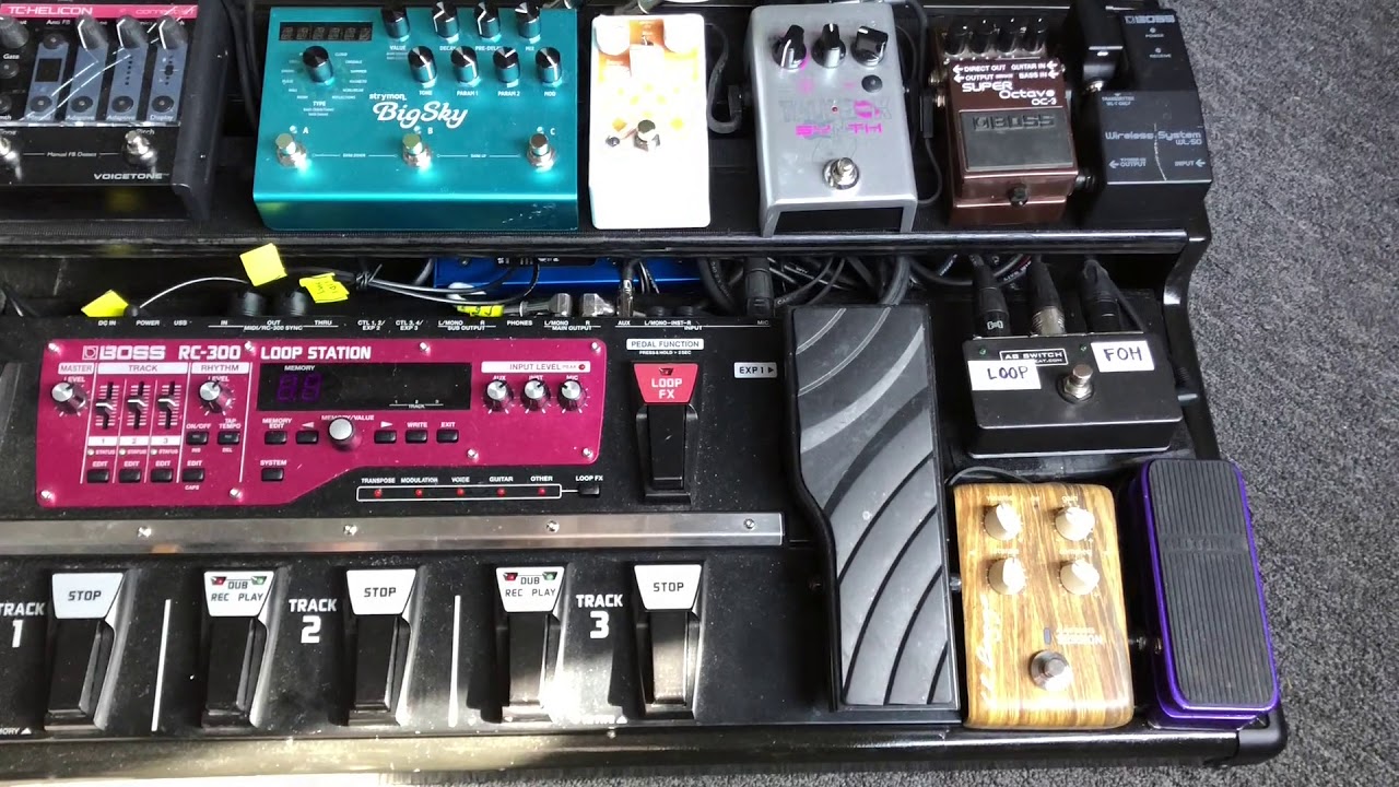 Looper Pedalboard Rundown - Built Around the Boss RC-300