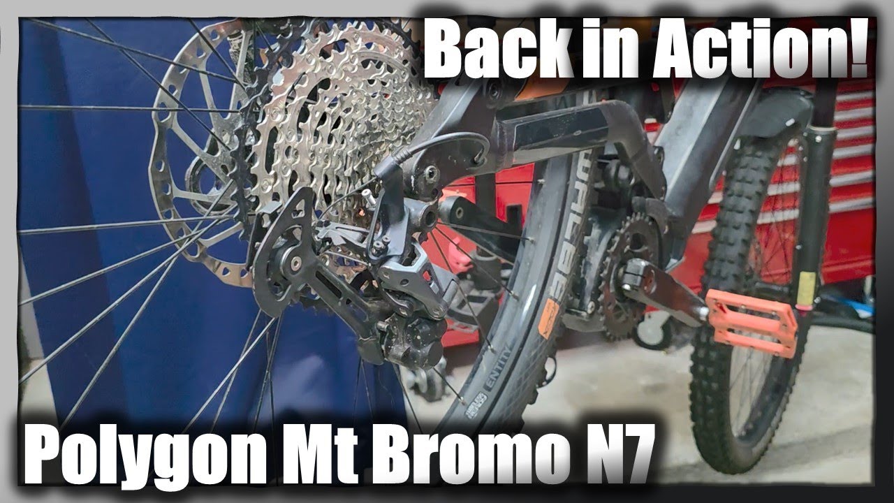 Polygon Mt Bromo N7 Almost DIED! Derailleur Cage & Chain SAVED IT! #mtb #mtblife #emtb