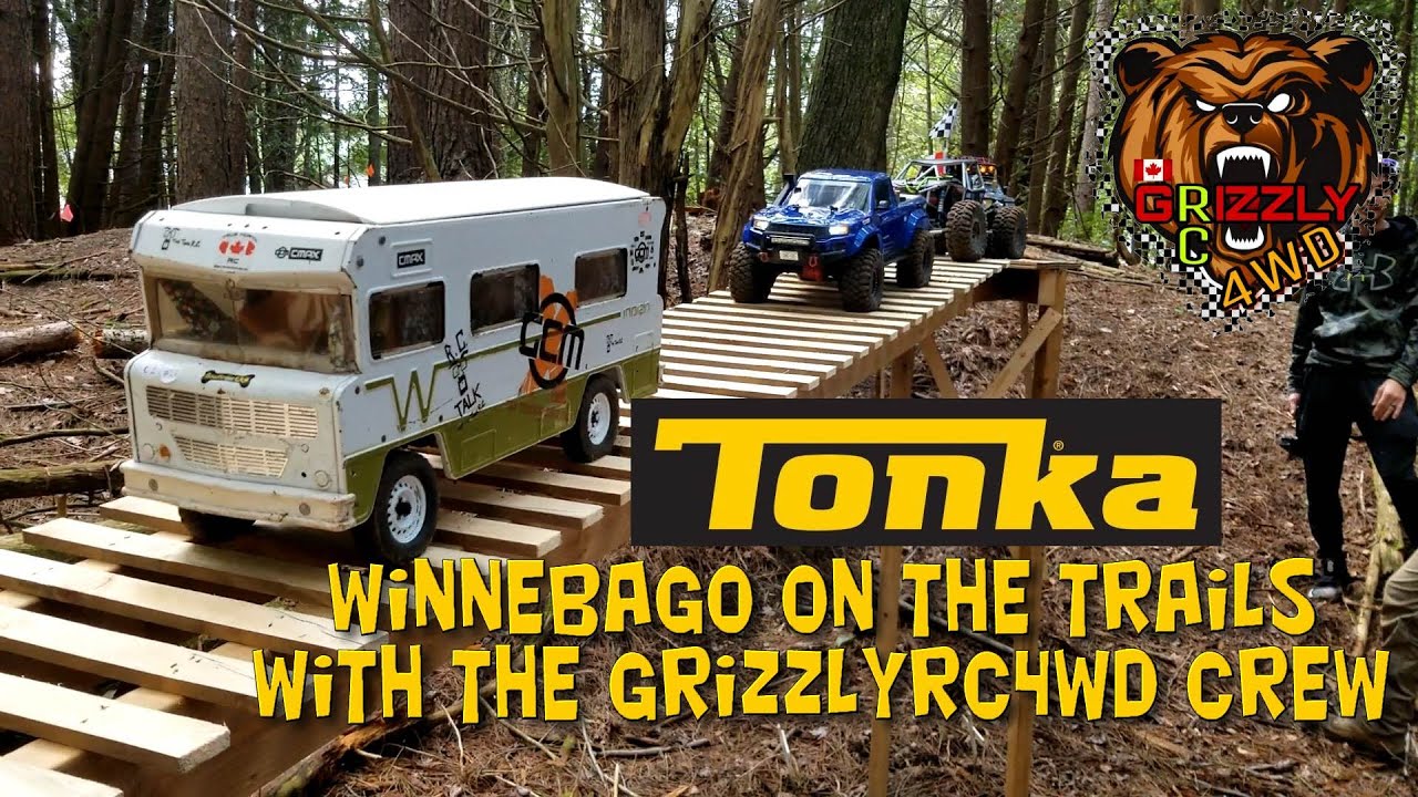 Tonka Winnebago on the trails with the Grizzlyrc4wd Crew