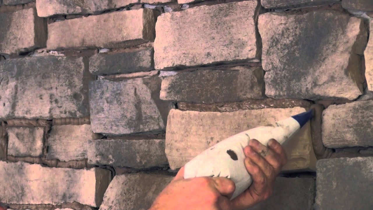 Step 5   Grouting the joints: Stone Veneer Installation