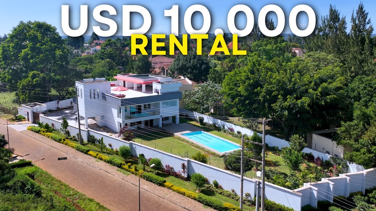 Ksh.850,000 5Bedroom Rental #luxury #property #housetour in #Runda Nairobi Kenya #villa #realestate