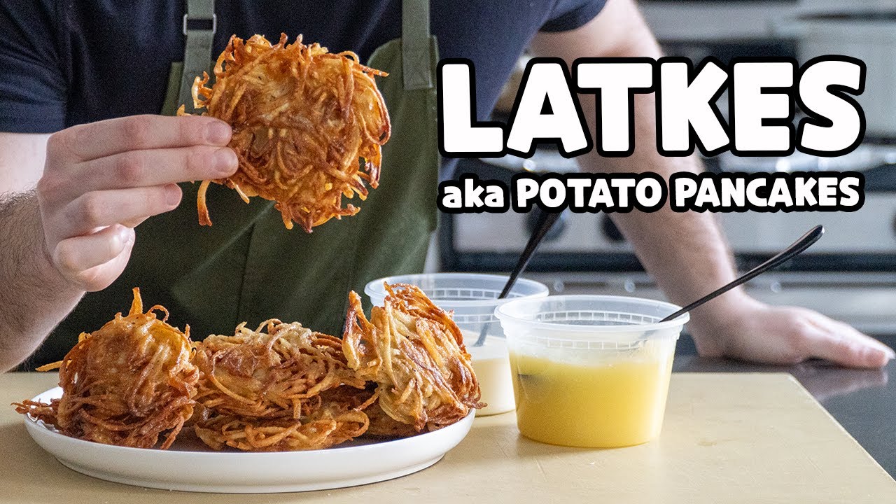 Ultra-Crispy Latkes for Hanukkah (Potato Pancakes)