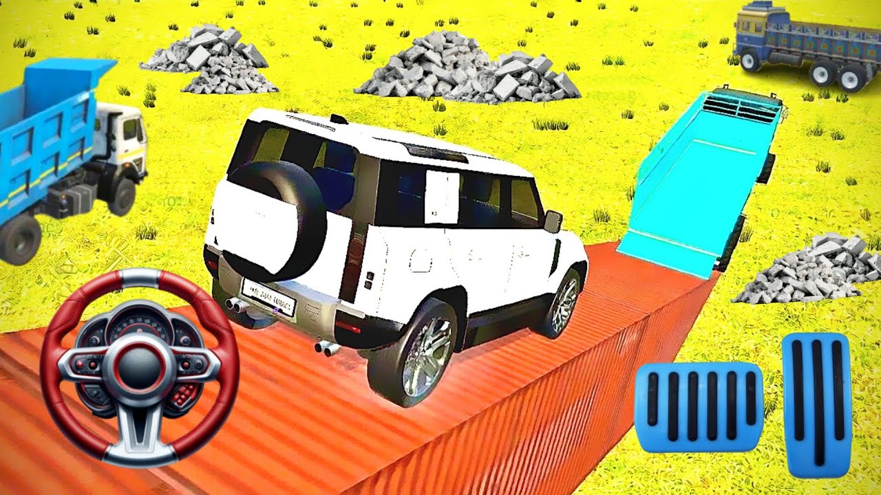 Defender  Loading 🔥😱 on Truck 🚛 | Realistic Gaming Simulation #games #truck #buffalo 