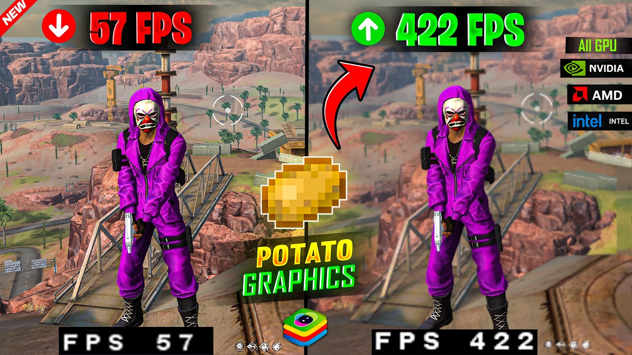 Free Fire Lag Fix BlueStacks 5 | How to Get 240+ FPS on Low End PC (2026)