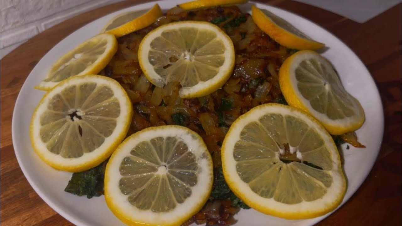 سبانخ صحية وسريعة بدقائق#ramadan #food #سبانخ 