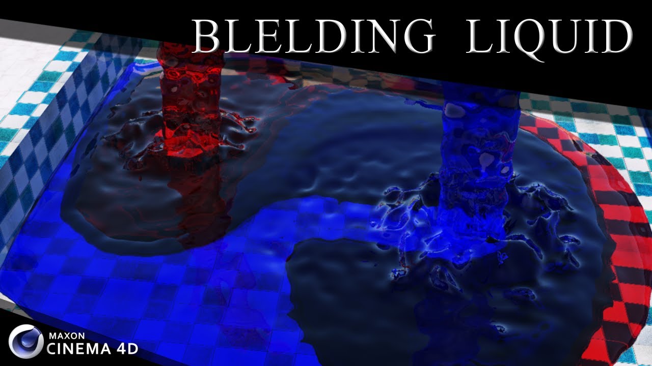 Liquid Blending in Cinema 4D & Realflow "Tutorial"