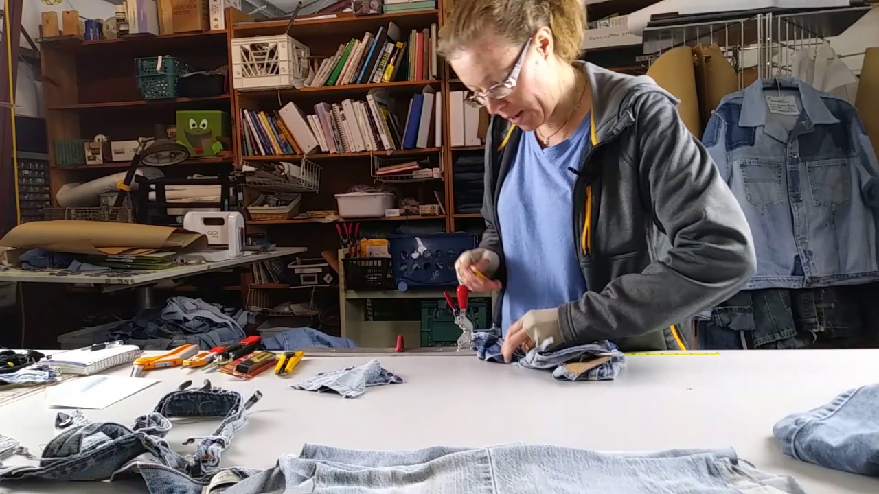 How I deconstruct blue jeans for Upcycling/Recycling