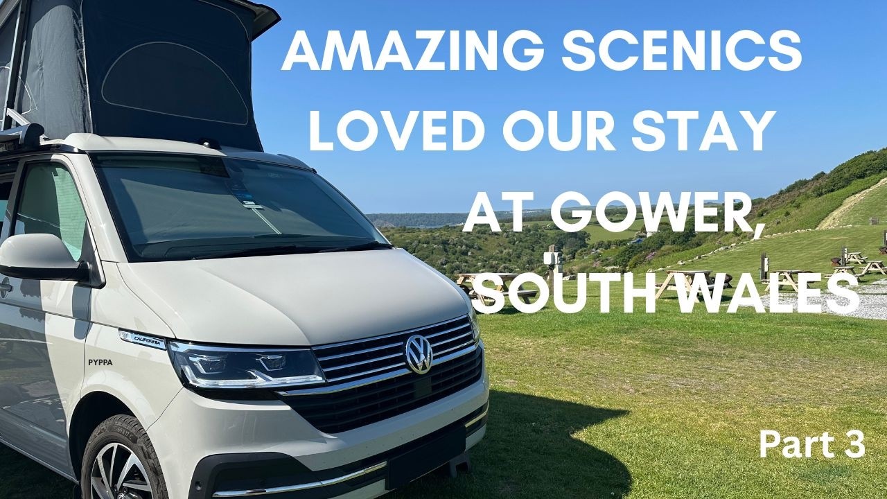 Amazing views and food! VW California Ocean Campervan in Gower, Wales @ Three Cliffs campsite - Pt 3