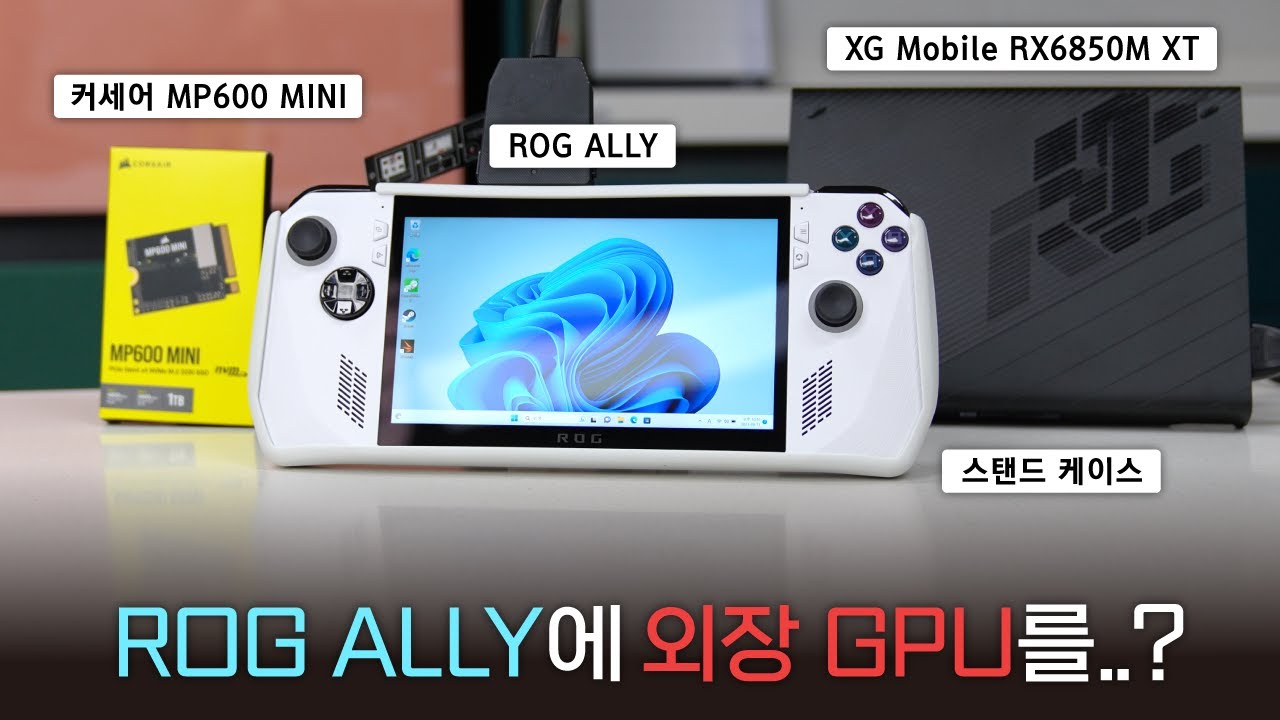 ROG ALLY에 돈X랄을 해봤습니다! [feat. 커세어 MP600 MINI]