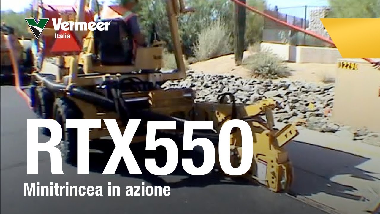 Trencher Vermeer RTX550 - minitrincea