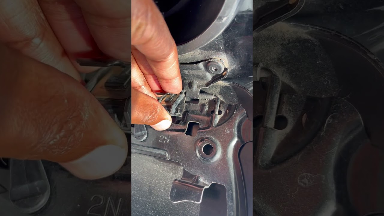 Replace spring inside fuel (petrol) door for 200 Series Landcruiser
