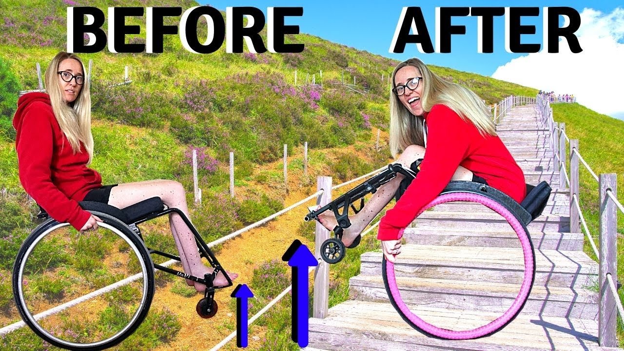♿️DISABILITY HOW TO: Pop a wheelie in a wheelchair. Up & down curbs, unseen tips