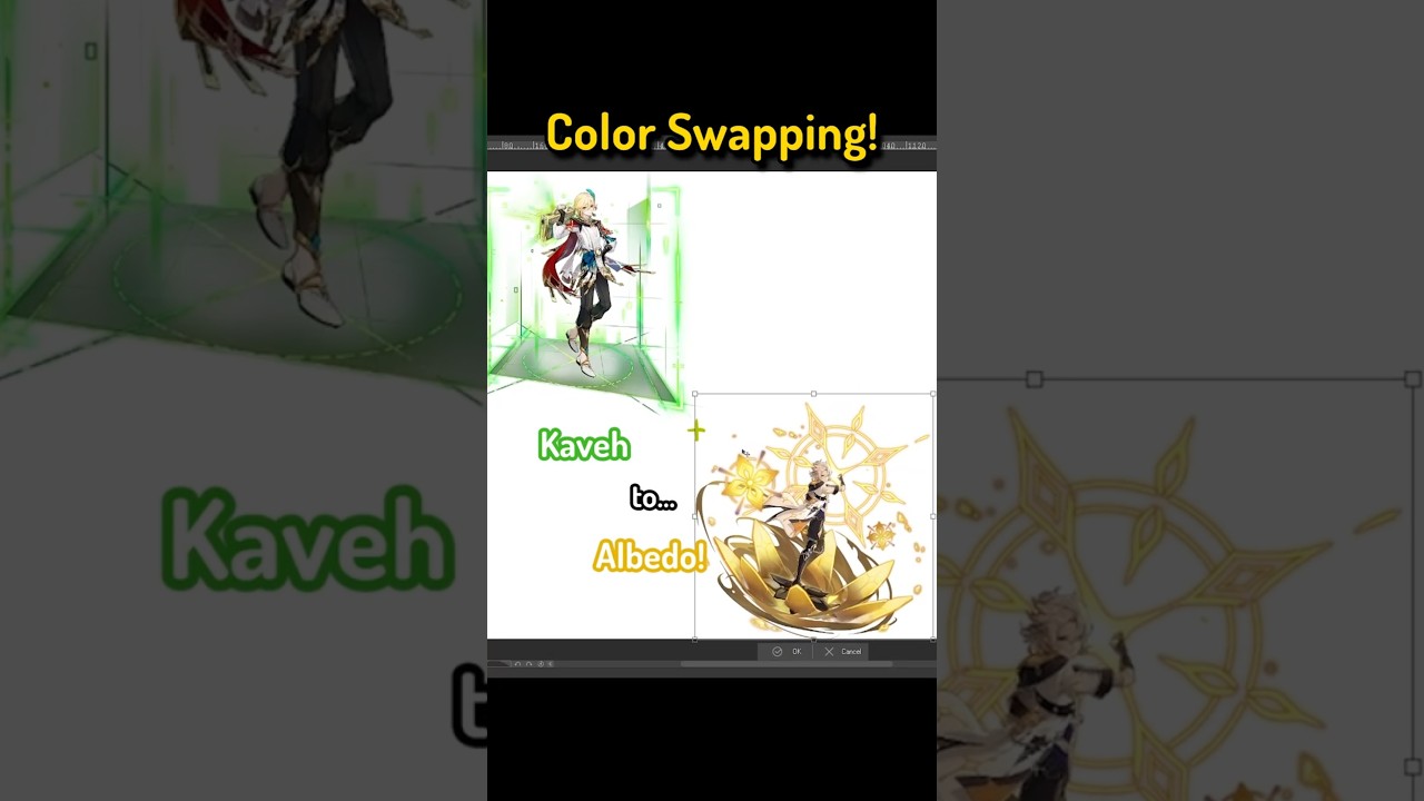 Kaveh with Albedo's Color Palette!! #genshinimpact #colorswap #genshin #kaveh #genshinalbedo