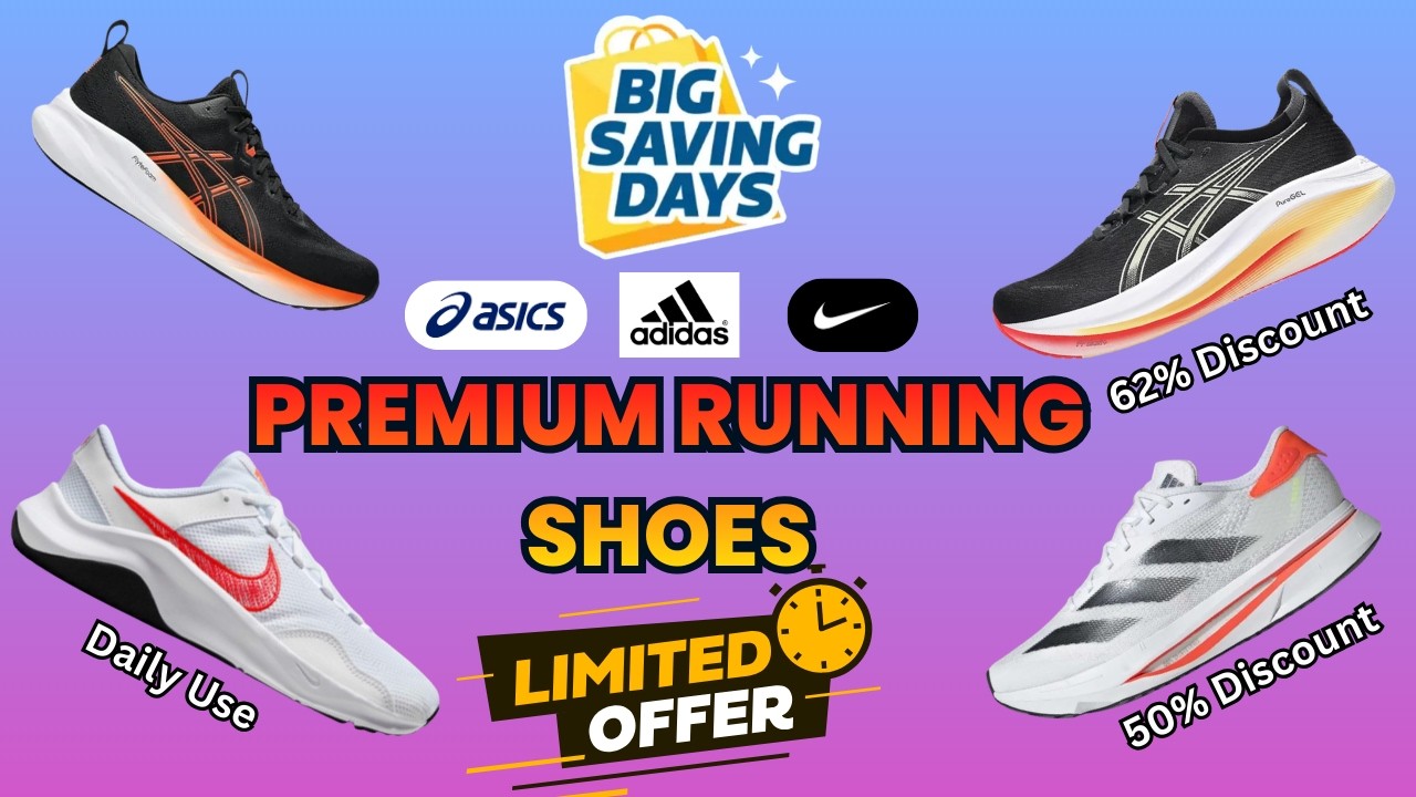 Best Running Shoes in Flipkart Big Savings Days 2026 | Best deals Adidas Nike Asics shoes