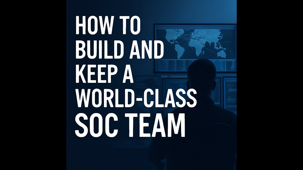 How to Build and Keep a World-Class SOC Team | MITRE Strategy Explained