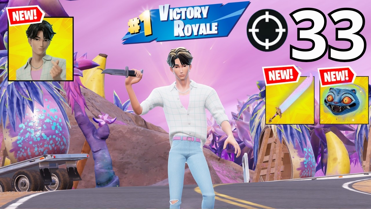 33 Elimination JINU (Kpop Demon hunters) Gameplay Wins Zero Build (NEW FORTNITE CHAPTER 7 SEASON 1)
