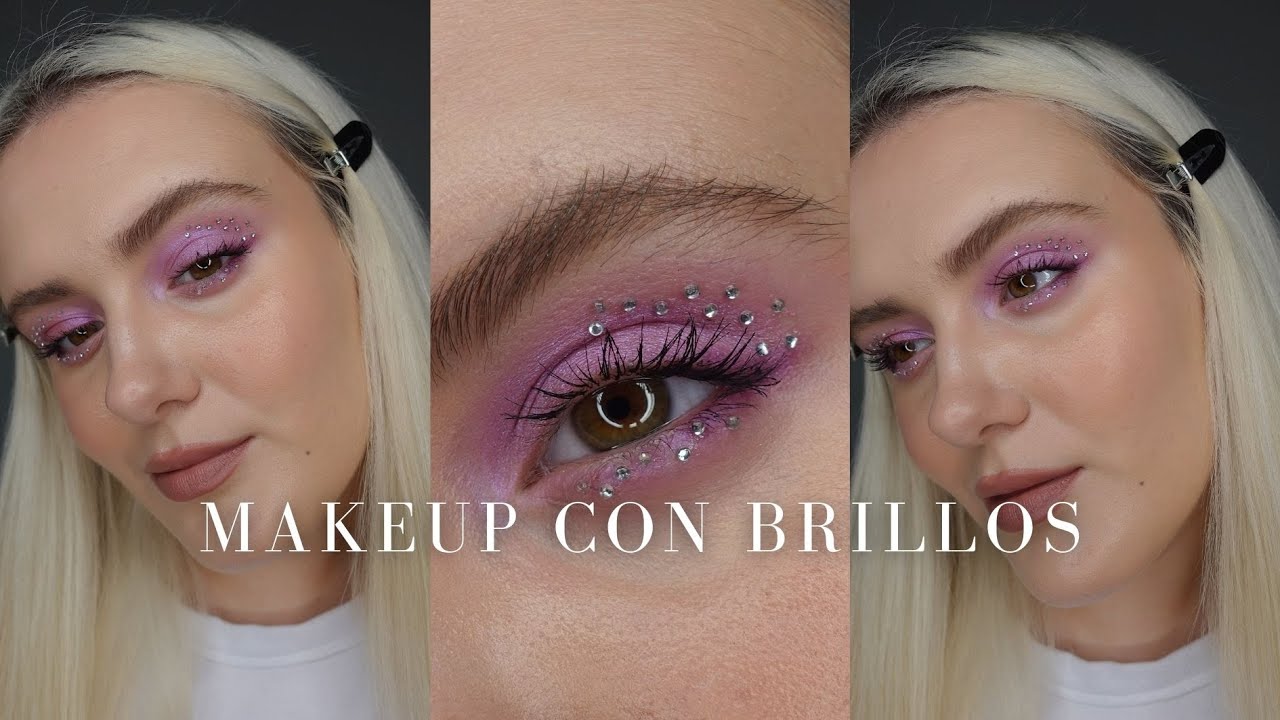 Maquillaje en tendencia con strass/piedras muy facil!