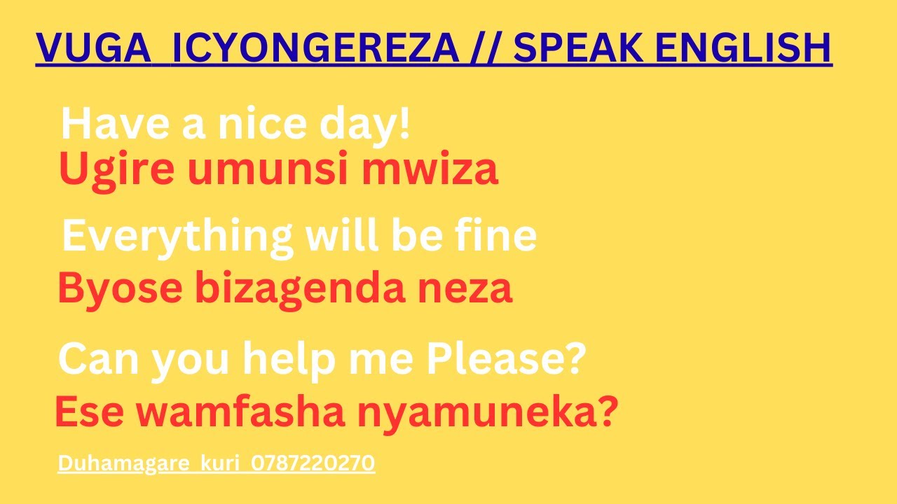Iga Interuro 150 zifasha kumenya Icyongereza vuba, English Phrases