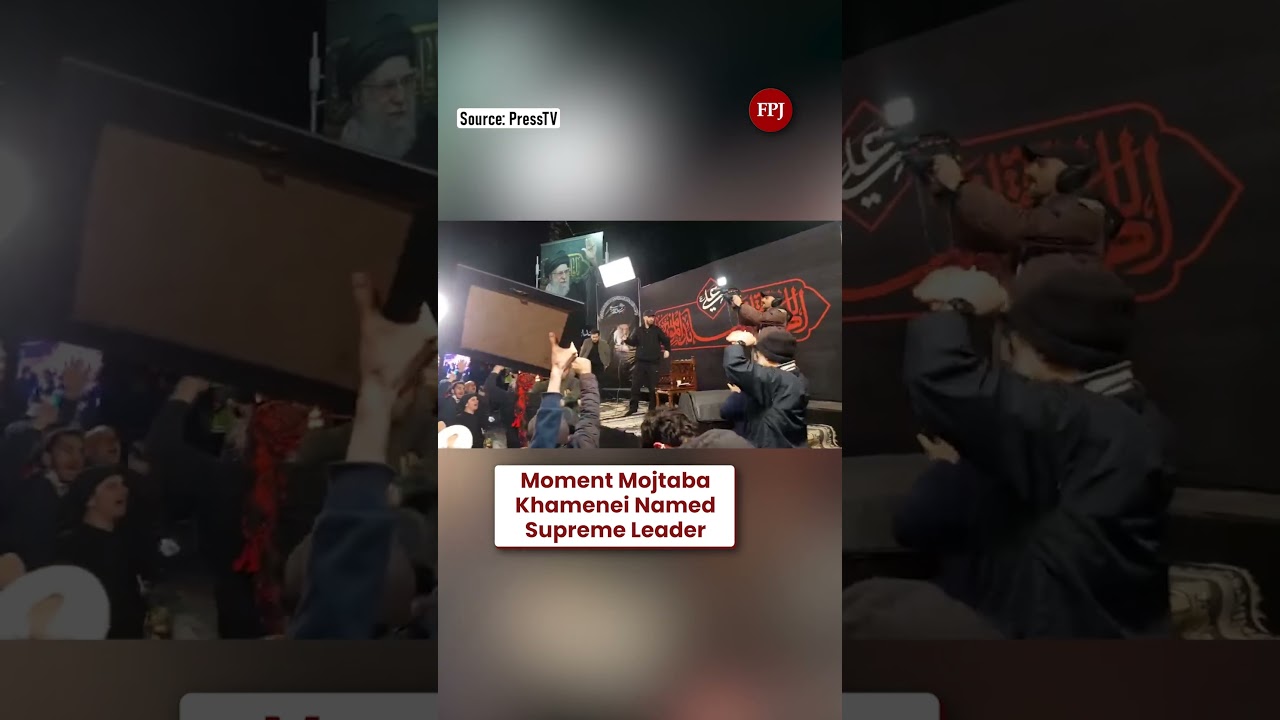 Moment ogłoszenia ajatollaha Seyyeda Modżtaby Chameneiego nowym najwyższym przyw&oacute;dcą Iranu