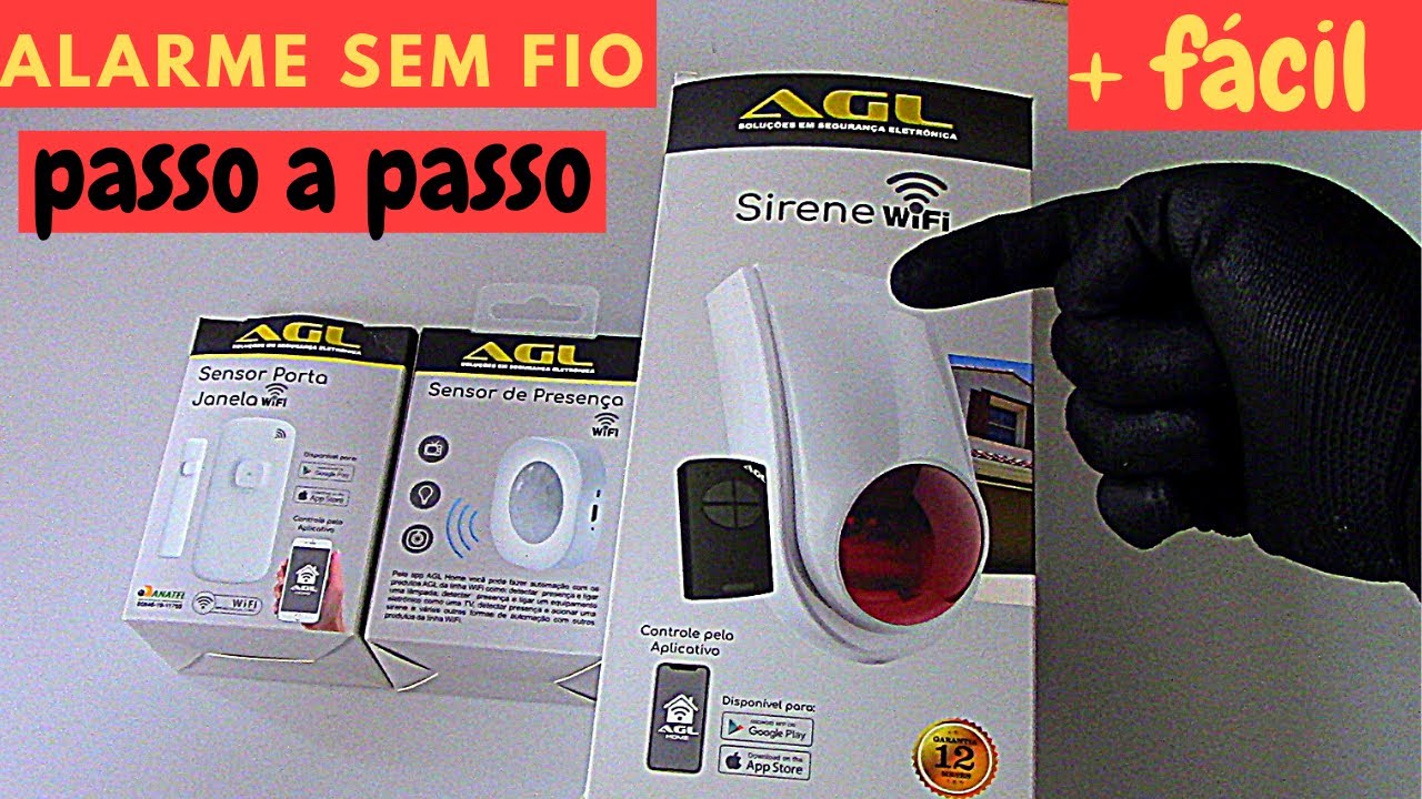 INSTALAÇÃO ALARME SEM FIO Wifi  APRENDA