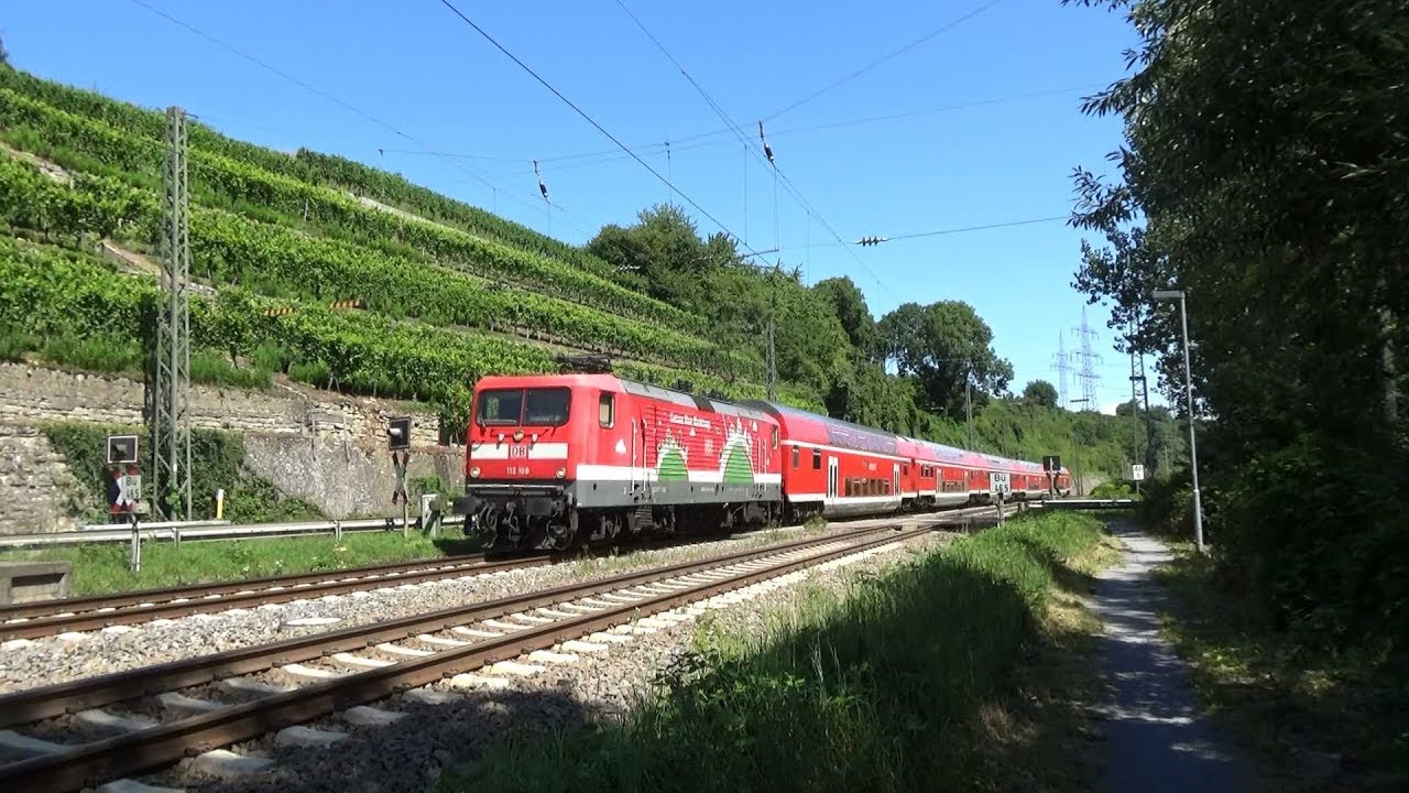 DR-Dostos und n-Wagen auf der Frankenbahn(Nordheim, Kirchheim, Besigheim)