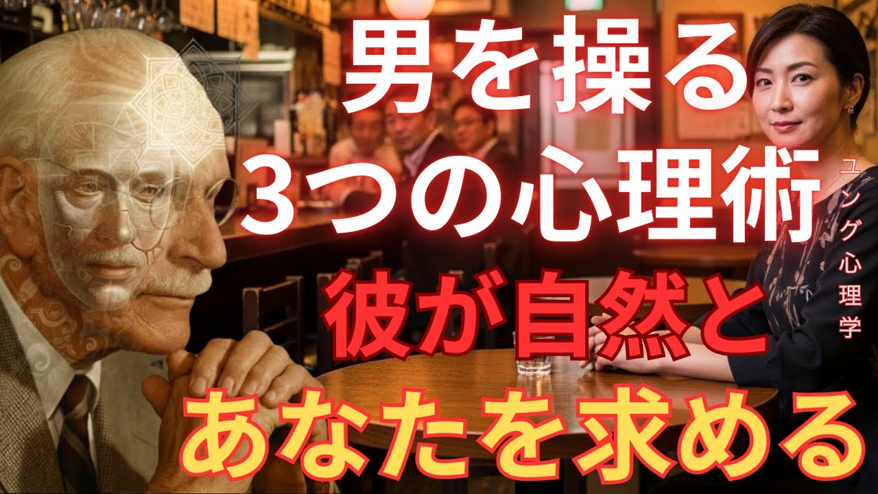 【衝撃】彼から「連絡したくてたまらない」と思わせる3つの心理テクニック｜追いかけなくても彼が追ってくる｜カール・ユング「ユング心理学」「無意識」「元型」「影」