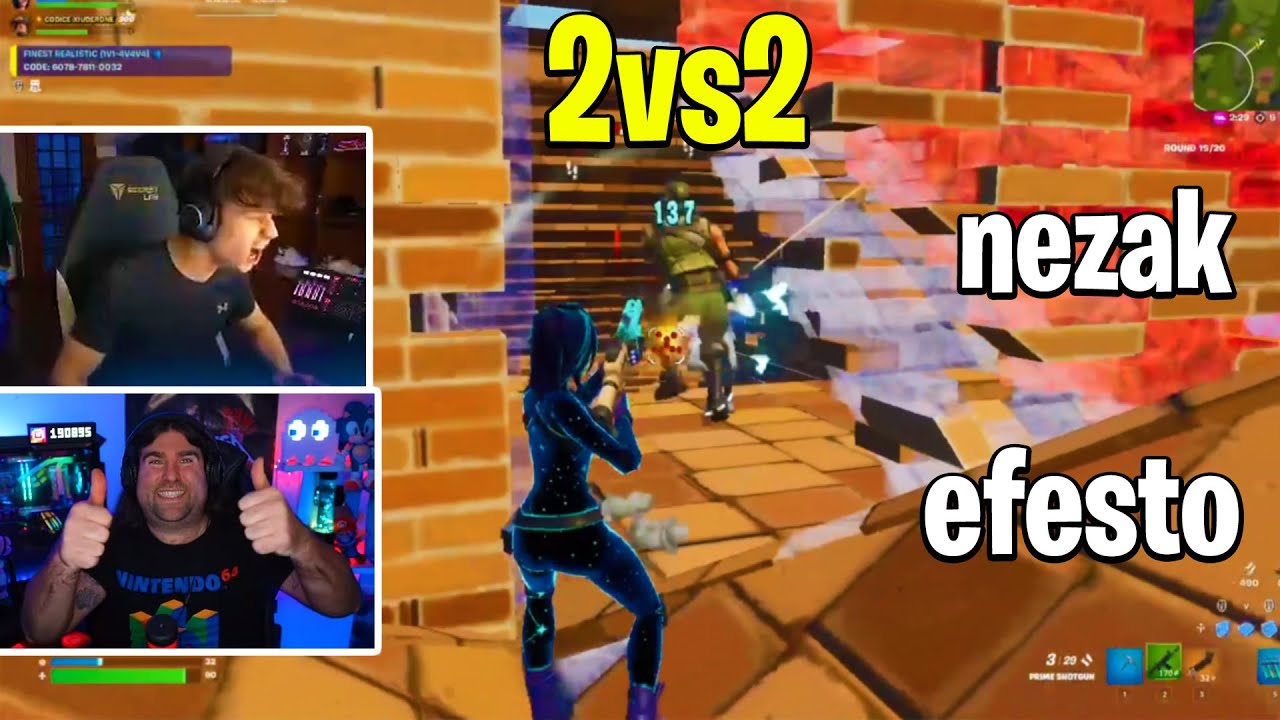 Xiuder/Piz 2vs2 Nezak/Efesto Lo Scontro Che ha Cambiato Per Sempre La Storia di Fortnite Italia!