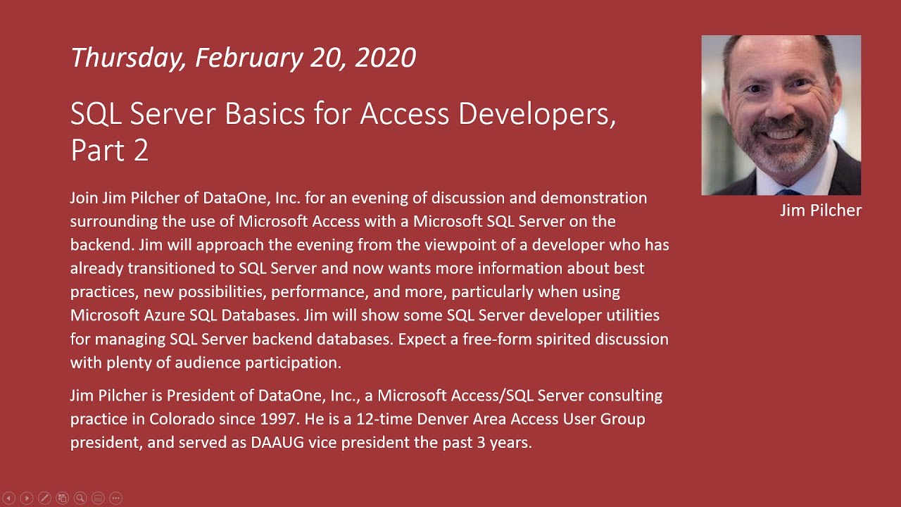 SQL Server Basics for Access Developers, Part 2