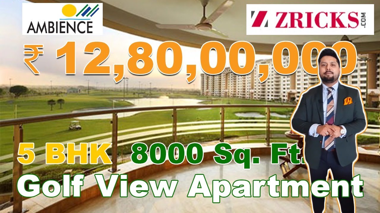 ₹ 12.80 Cr 💰 India's 1st Golf-view (5 BHK - 8000 sqft) Ultra Luxury Apartment 🏌️9 Hole Golf Course ⛳