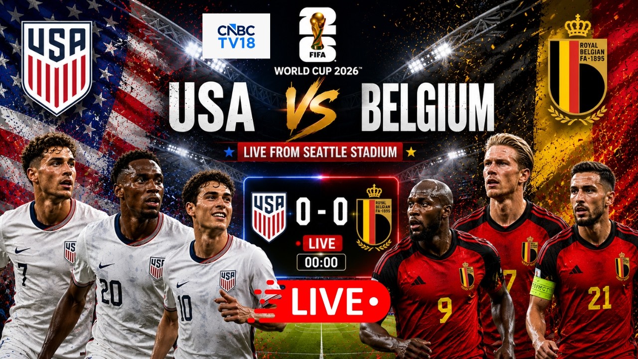 🔴FIFA World Cup 2026 LIVE: USA Vs Belgium Round of 16 Knockout | Kevin De Bruyne vs Balogun | N18G
