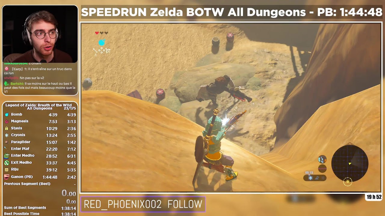 🔴SPEEDRUN Zelda Breath of the Wild sous maladie🔴